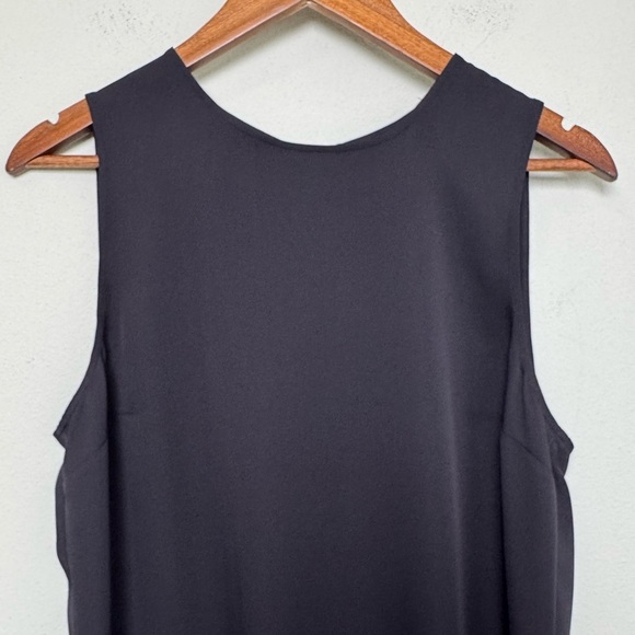 Theory Womens 100% Silk Nicella Modern Tank Top Blouse Peplum Black Size Large - Picture 4 of 11